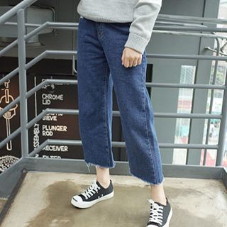Dute Cropped Wide-Leg Jeans