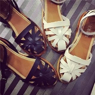Hipsole Perforated Flat Sandals