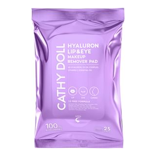 Cathy Doll - Hyaluron Lip and Eye Makeup Remover Pad 25 pcs