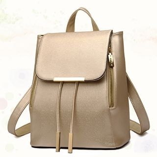 BeiBaoBao Faux-Leather Drawstring Backpack