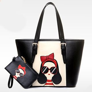 BeiBaoBao Print Tote with Coin Purse