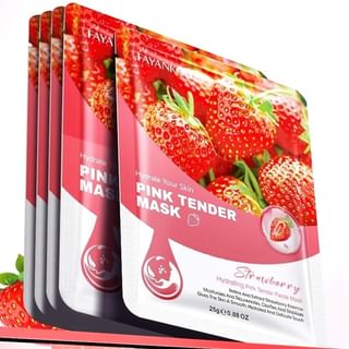 Fayankou - Strawberry Hydrating Pink Tender Facial Mask #Mask