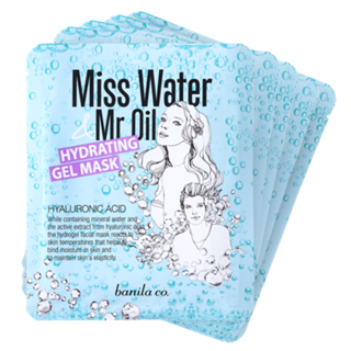 banila co. Set of 5: Miss Water & Mr Oil Hydrating Gel Mask (Hyaluronic Acid) 5 Sheets