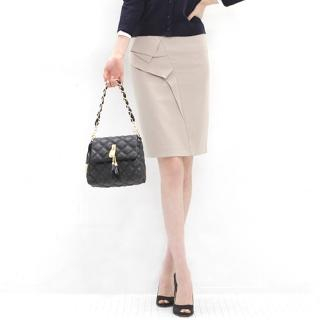 Ruffle Detail Pencil Skirt