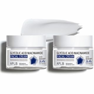 Aplb - Glycolic Acid Niacinamide Facial Cream Set 55Ml X 2 Pcs