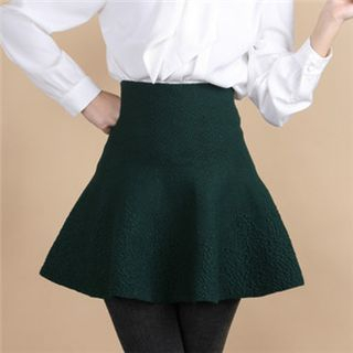 11.STREET Woolen Ruffle Skirt