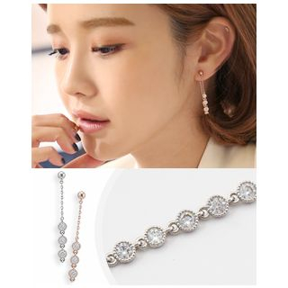 Miss21 Korea Rhinestone Drop Earrings
