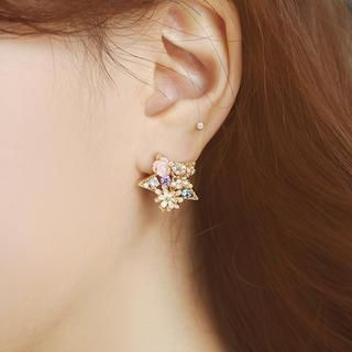soo n soo Glittered Star Earrings