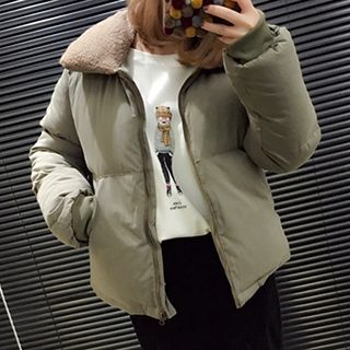 YUKISHU Fleece Collar Padded Jacket