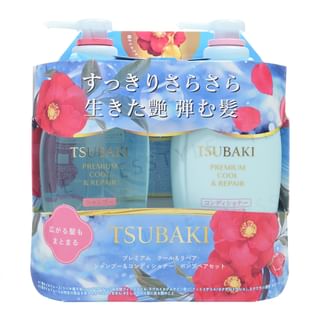 Shiseido - Tsubaki Premium Cool & Repair Shampoo & Conditioner Set 450Ml X 2