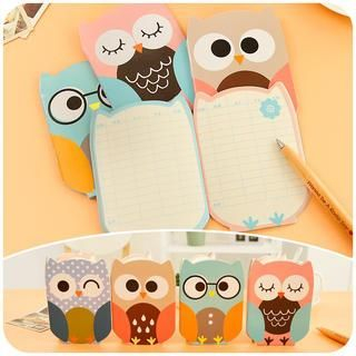 Cutie Bazaar Owl Small Account Book Random Colors - One Size