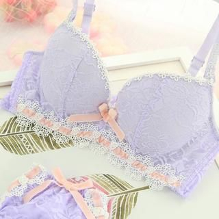 HYG Lingerie Set: Lace Push Up Bra + Panties