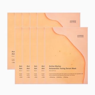 SUNGBOON EDITOR - Active Marine Astaxanthin Toning Serum Mask Set 23ml x 10 sheets