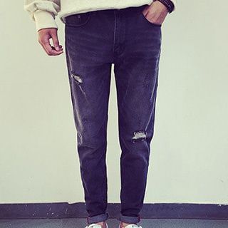 Streetstar Distressed Straight Fit Jeans