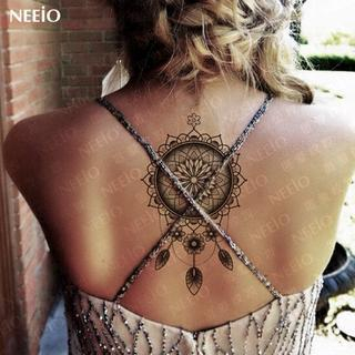 Neeio Waterproof Temporary Tattoo (Lotus) 1 sheet