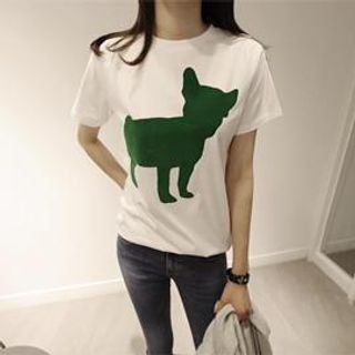 partysu Dog-Printed T-Shirt