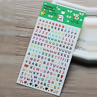 Paper House Letter Stickers