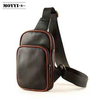 Moyyi Faux-Leather Sling Backpack