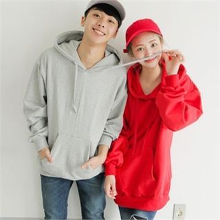 TOMONARI Kangaroo-Pocket Hooded Pullover