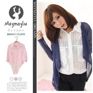 Check Sheer Shirt