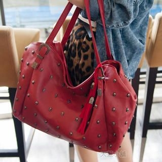 Studded Buckled Tote