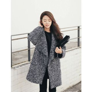 J.ellpe Melange Wool Blend Coat