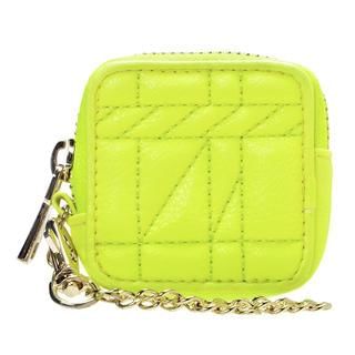 ans Chain-Strap Quilted Zip Coin Purse