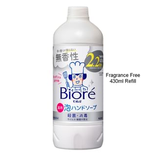 Kao - Biore U Foaming Hand Wash Fragrance Free - 430Ml Refill