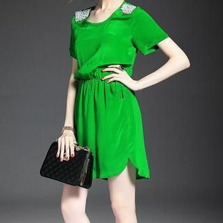 Alaroo Embellished Short-Sleeve Dress