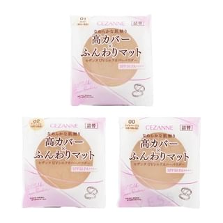 Cezanne - Uv Silk Cover Powder Spf 50 Pa++++ Refill 01 Light