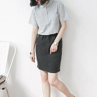 Eva Fashion Elastic-waist Skirt