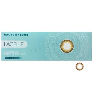 BAUSCH+LOMB - Lacelle 1 Day Limbal Ring Color Lens Stylish Brown 30 pcs P-0.00 (30 pcs)
