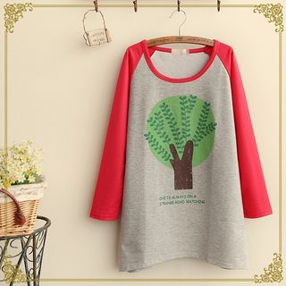 Fairyland Raglan Long-Sleeve Printed T-Shirt