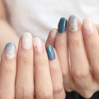 Lunacaca - Sparkling Seas Nail Art Sticker 24 pcs