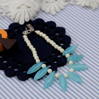 Glass Beads Bracelet(skyblue)