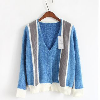Sienne Colour Block V-neck Sweater