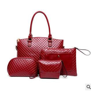 LineShow Set: Quilted Tote + Clutch + Cosmetic Bag + Pouch