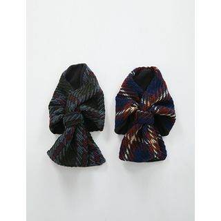 FROMBEGINNING Patterned Wool Blend Ribbon Scarf