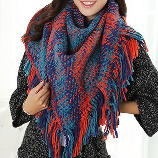 Rita Zita M lange Knit Shawl