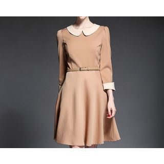 Merald Long Sleeved Collared Dress