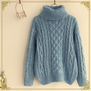 Fairyland Turtleneck Ribbed Sweater