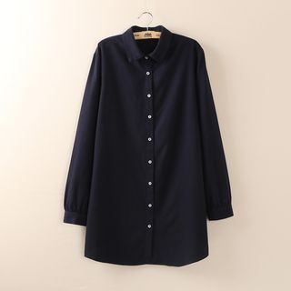 Tangi Long-Sleeve Shirtdress