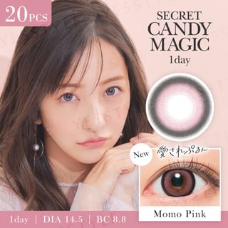 Candy Magic - Secret Candy Magic 1 Day Color Lens Momo Pink 20 pcs P-2.00 (20 pcs)