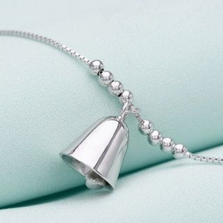 Zundiao Sterling Silver Bell Charm Anklet