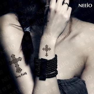 Neeio Waterproof Temporary Tattoo (Cross) 1 sheet