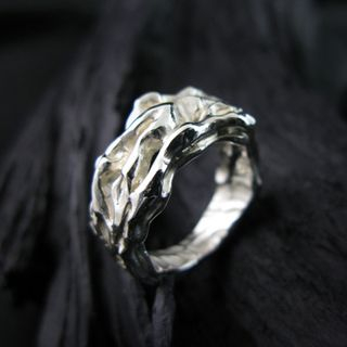 Sterlingworth Hand Made Perforated Sterling Silver Ring