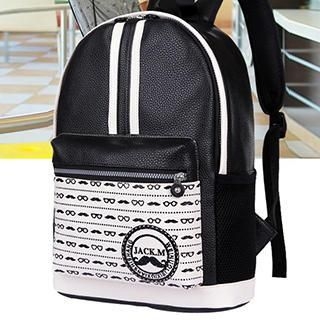 miim Pinstriped Print Backpack