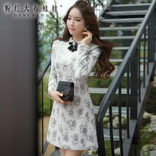 Dabuwawa Lace Long-Sleeve Dress