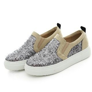 Mancienne Sequined Slip-Ons