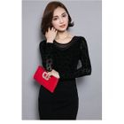 Mesh Panel Long-Sleeve Top от YesStyle.com INT Mesh Panel Long-Sleeve Top от YesStyle.com INT